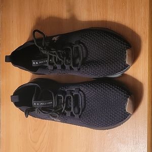US Polo Black Shoes